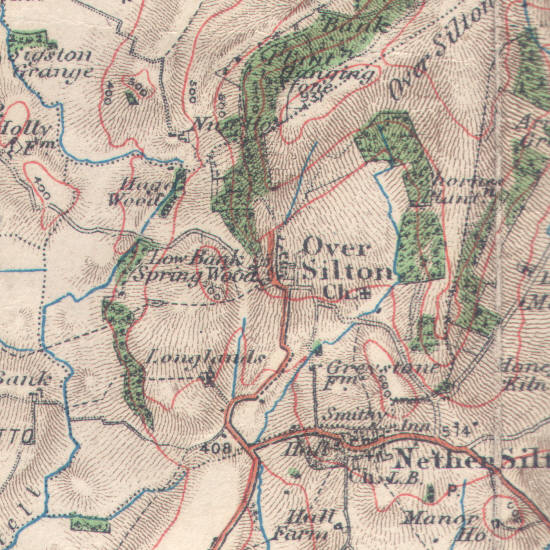 Map of Over Silton in 1914